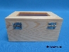 De Houtwagen | kist met glazen deksel 12 x 8 x 6 | houten kisten rechthoekig | € 6,95