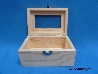 De Houtwagen | kist met glazen deksel 12 x 8 x 6 | houten kisten rechthoekig | € 6,95