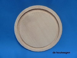 snijplank rond 22 cm.