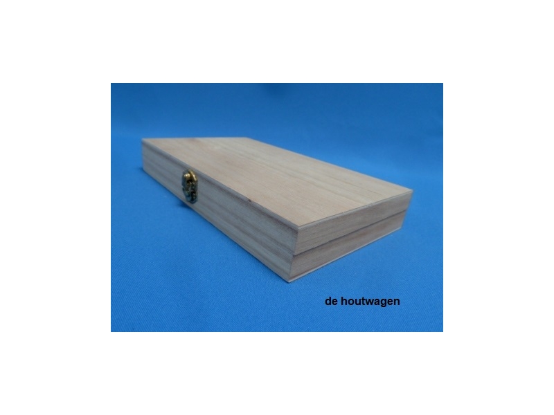 De Houtwagen | houten pennenkistje 19x12x2,7 cm – Licht Paulownia hout | houten kisten rechthoekig | € 3,75 De Houtwagen | houten pennenkistje 19x12x2,7 cm – Licht Paulownia hout | houten kisten rechthoekig | € 3,75