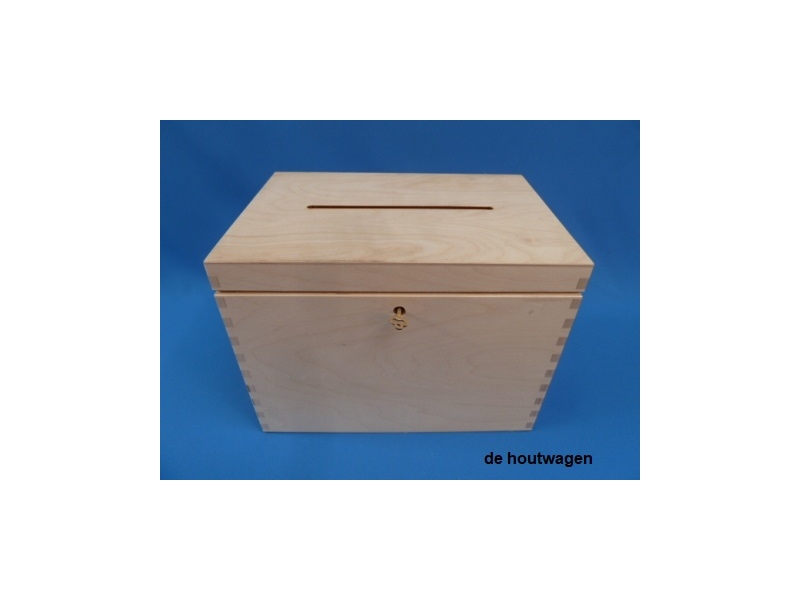 De Houtwagen | enveloppenkist 29 x 20 x 21 cm. | houten opbergkisten | € 37,50