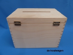 De Houtwagen | enveloppenkist 29 x 20 x 21 cm. | houten opbergkisten | € 37,50