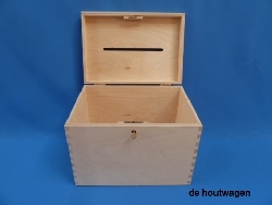 De Houtwagen | enveloppenkist 29 x 20 x 21 cm. | houten opbergkisten | € 37,50