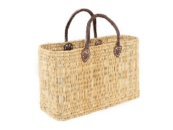 rieten tas 42 cm.