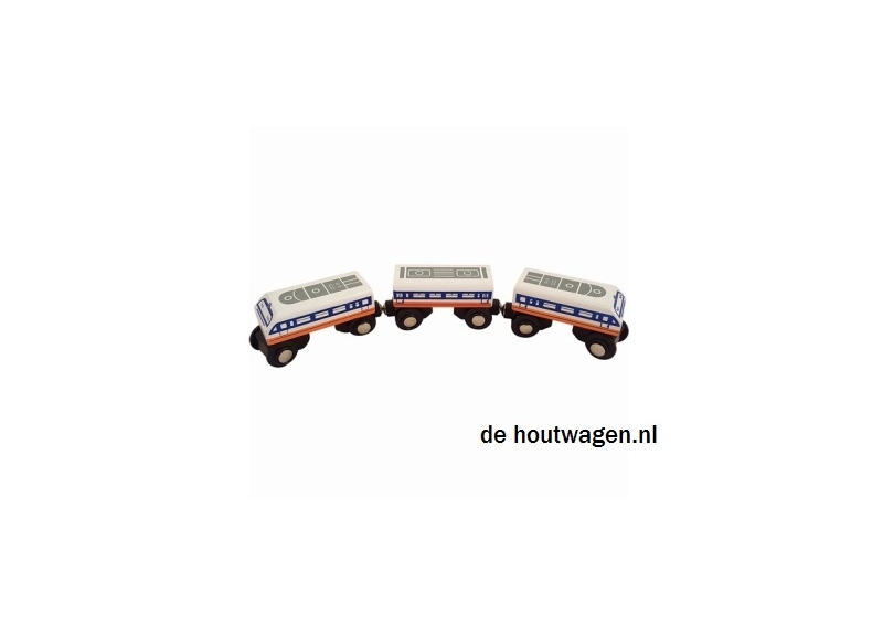 De Houtwagen | treinset eurostar wit | mentari treinen | € 10,50