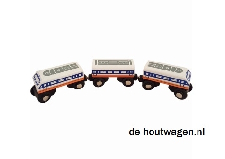 De Houtwagen | treinset eurostar wit | mentari treinen | € 10,50
