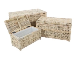 De Houtwagen | speelgoedmand naturel 60 x 30 x 30 | rieten opbergmanden | € 59,95