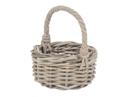 De Houtwagen | rotan kindermandje grijs | rieten mandjes voor kinderen | € 11,50