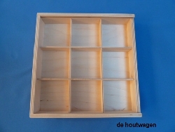 kist met 9 vakken en houten schuifdeksel-1
