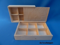 houten kisten met vakverdeling | De Houtwagen