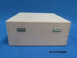 De Houtwagen | kist de luxe 15 x 15 x 6.5 | houten kisten vierkant | € 12,95