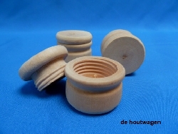 De Houtwagen | ringenkistje rond | houten kisten overige vormen | € 2,75