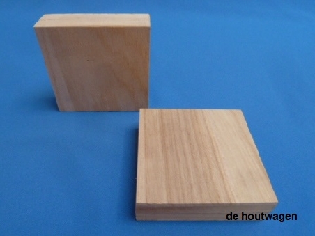De Houtwagen | kistje vierkant 10 x 10 x 3 | houten kisten vierkant | € 4,50