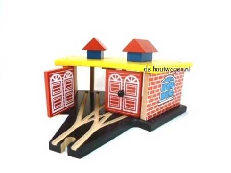 De Houtwagen | remise klein | mentari stations en gebouwen | € 21,50