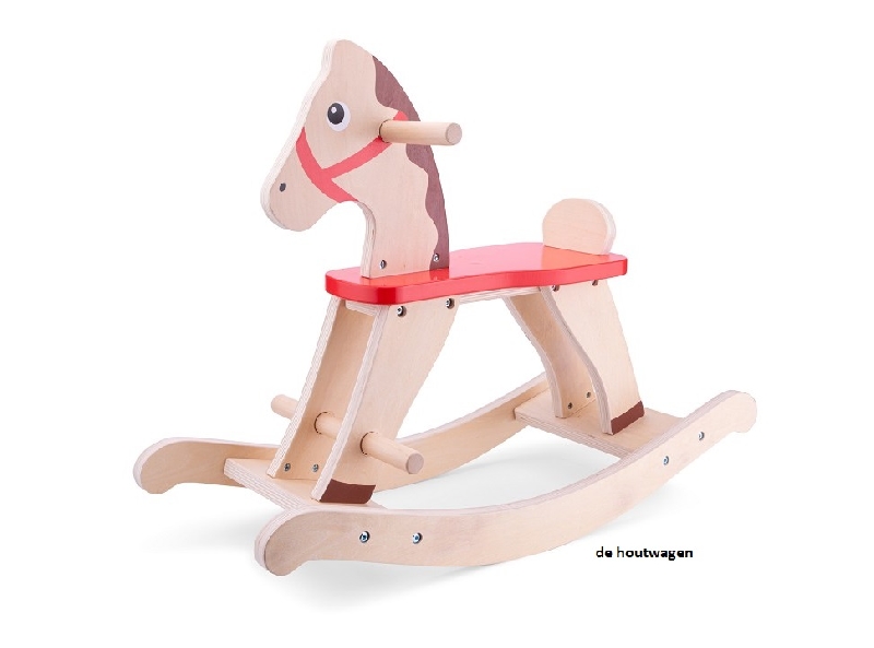 De Houtwagen | houten hobbelpaard new classic toys | hobbelpaarden | € 79,95