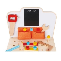 De Houtwagen | werkbankje turquoise lelin toys | kinder gereedschap | € 59,95