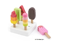 houten ijsjes set 