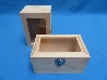 De Houtwagen | kist met glazen deksel 15 x 10 x 7.5 | houten kisten rechthoekig | € 7,95