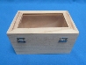 De Houtwagen | kist met glazen deksel 15 x 10 x 7.5 | houten kisten rechthoekig | € 7,95