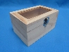 De Houtwagen | kist met glazen deksel 15 x 10 x 7.5 | houten kisten rechthoekig | € 7,95