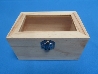 De Houtwagen | kist met glazen deksel 15 x 10 x 7.5 | houten kisten rechthoekig | € 7,95