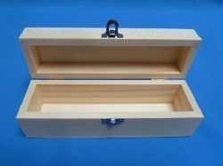 De Houtwagen | Rechthoekig Grenen Houten Opbergkistje 17 x 5 x 5,7 cm met Deksel | houten kisten rechthoekig | € 6,50