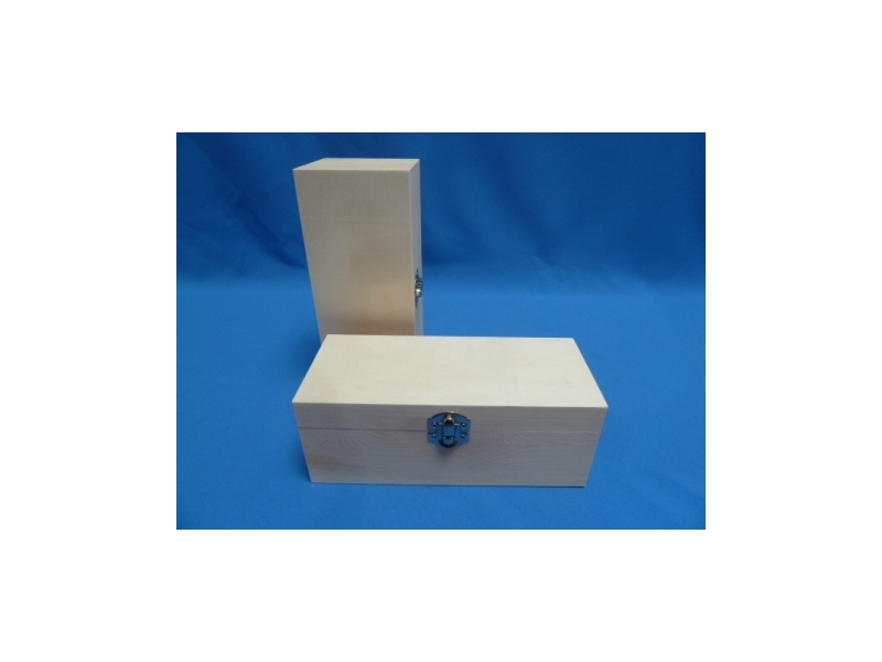 De Houtwagen | Rechthoekig Grenen Houten Opbergkist 20 x 8,5 x 7,8 cm met Deksel | houten kisten rechthoekig | € 8,50