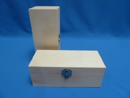 De Houtwagen | Rechthoekig Grenen Houten Opbergkist 20 x 8,5 x 7,8 cm met Deksel | houten kisten rechthoekig | € 8,50