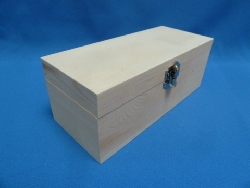 De Houtwagen | Rechthoekig Grenen Houten Opbergkist 20 x 8,5 x 7,8 cm met Deksel | houten kisten rechthoekig | € 8,50