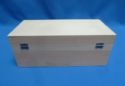 De Houtwagen | Rechthoekige Grenen Houten Opbergkist 23 x 11 x 9,1 cm met Deksel | houten kisten rechthoekig | € 10,95