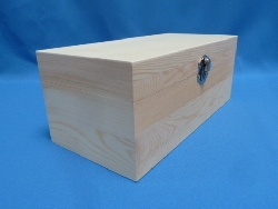 De Houtwagen | Rechthoekige Grenen Houten Opbergkist 23 x 11 x 9,1 cm met Deksel | houten kisten rechthoekig | € 10,95