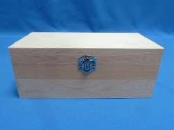 De Houtwagen | Rechthoekige Grenen Houten Opbergkist 23 x 11 x 9,1 cm met Deksel | houten kisten rechthoekig | € 10,95