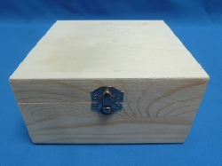 De Houtwagen | vierkant kistje 16 x 16 x 8.5 | houten kisten vierkant | € 11,50