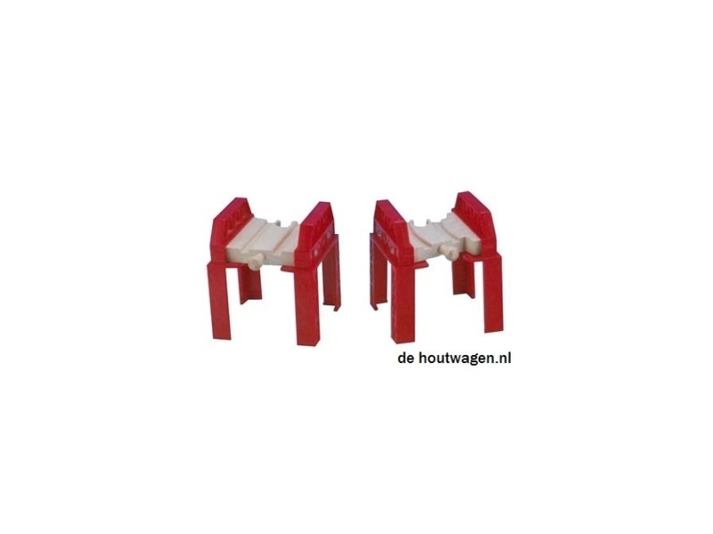 De Houtwagen | Rode brugpilaren – 2 houten treinbaan pilaren | mentari bruggen en tunnels | € 6,95 De Houtwagen | Rode brugpilaren – 2 houten treinbaan pilaren | mentari bruggen en tunnels | € 6,95