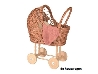 De Houtwagen | rieten poppenwagen met houten wielen en dekentje | rieten poppenwagens | € 79,95