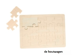 blanco houten puzzel