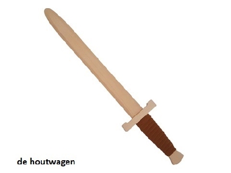 houten zwaard bruin