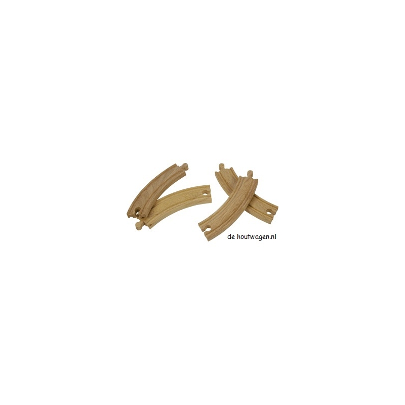 De Houtwagen | treinrails bochten klein | mentari losse rails e.d. | € 3,95
