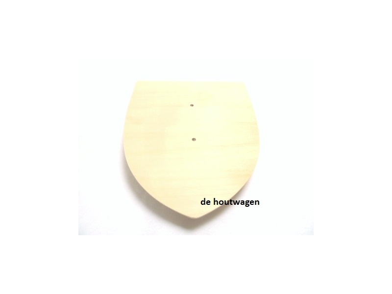 De Houtwagen | Houten schild blank– Onbewerkt hout met handvat | speelgoed naturel hout | € 6,50
