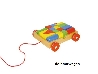De Houtwagen | blokkenkar gekleurd | houten blokkenkar  | € 19,95