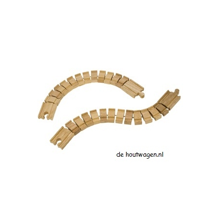 houten treinbaan rails flexibel
