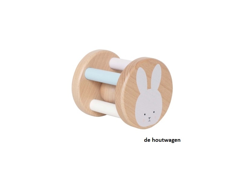 houten rolrammelaar bunny