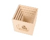 blank houten stapelkubussen
