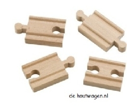 houten treinbaan rails mini dubbel