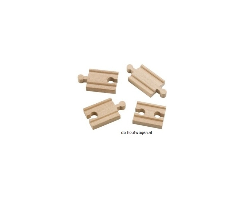 houten treinbaan rails mini dubbel