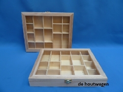 De Houtwagen | letterbak met raam verzamelkist | letterbakken | € 16,50