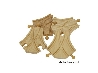 houten treinbaan splitsing links-rechts 
