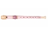 blokfluit roze met stippen
