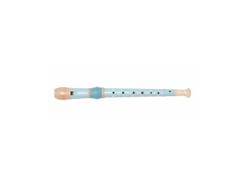 blokfluit blauw met stip