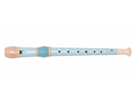 blokfluit blauw met stip
